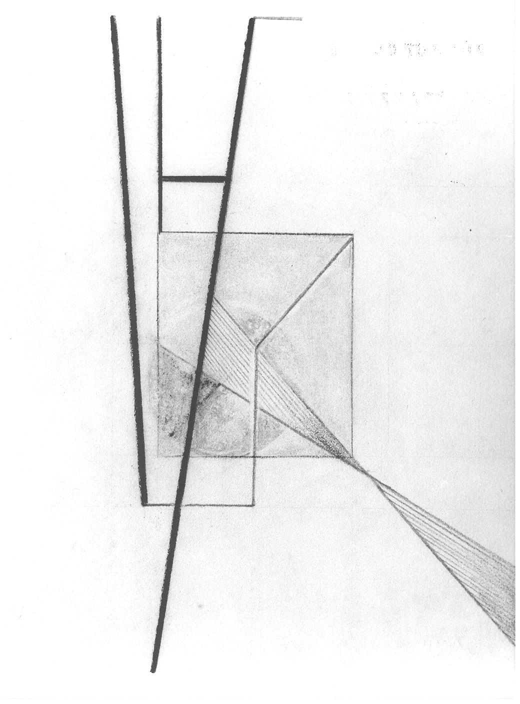 Studio per struttura (disegno preparatorio) di Cassolo Bracchi Regina (attribuito) (sec. XX)