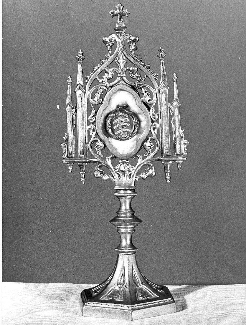 reliquiario - a ostensorio, opera isolata - manifattura italiana (sec. XIX)
