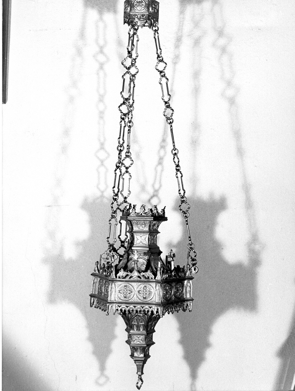 lampada pensile, coppia - manifattura italiana (sec. XIX)