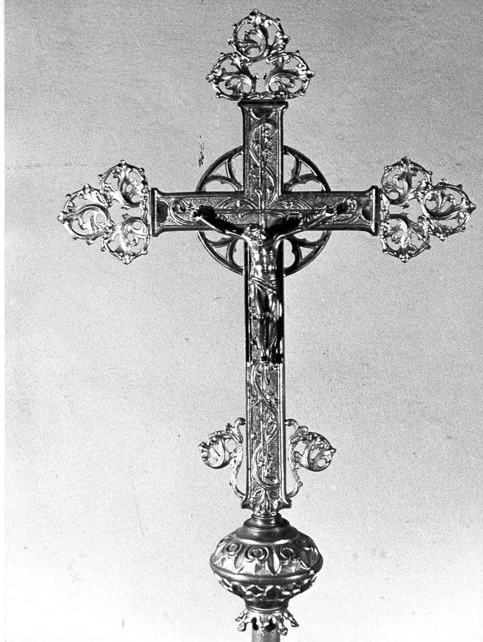 croce astile, opera isolata - ambito lombardo (sec. XIX)