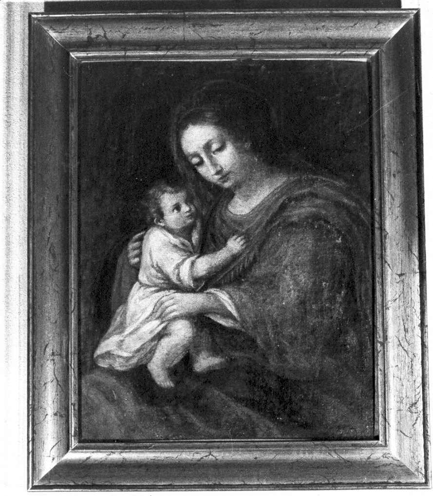 Madonna con Bambino (dipinto, opera isolata) - ambito lombardo (sec. XVII)