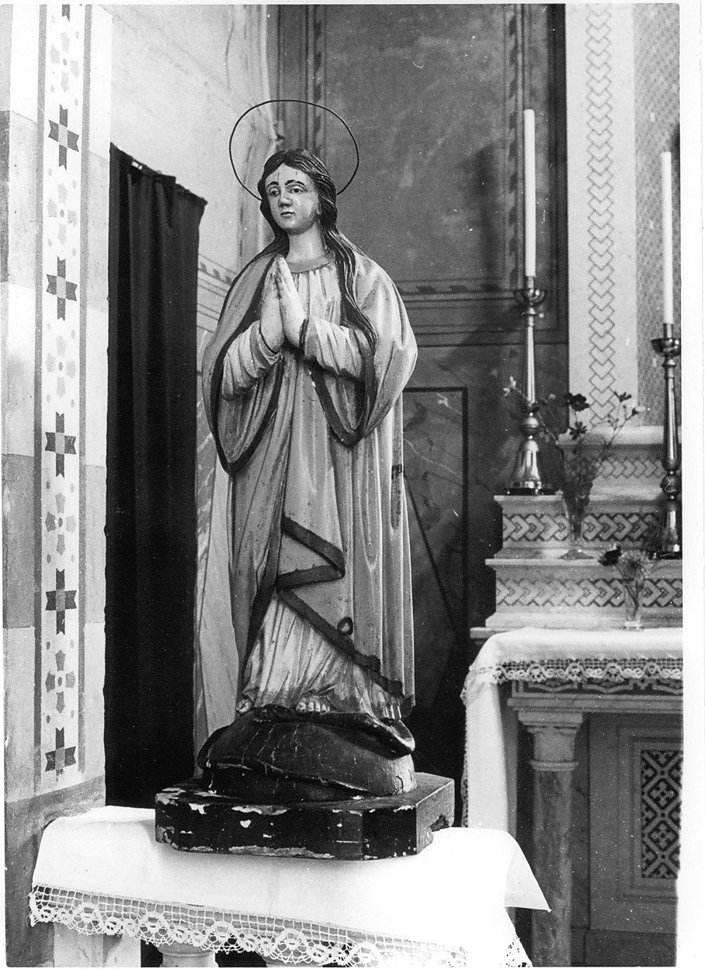 Immacolata Concezione (statua, opera isolata) - bottega italiana (fine sec. XVIII)