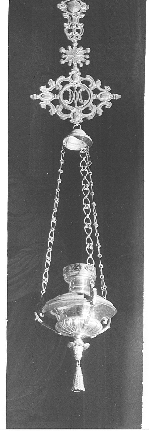 lampada pensile, coppia - bottega lombarda (sec. XIX)