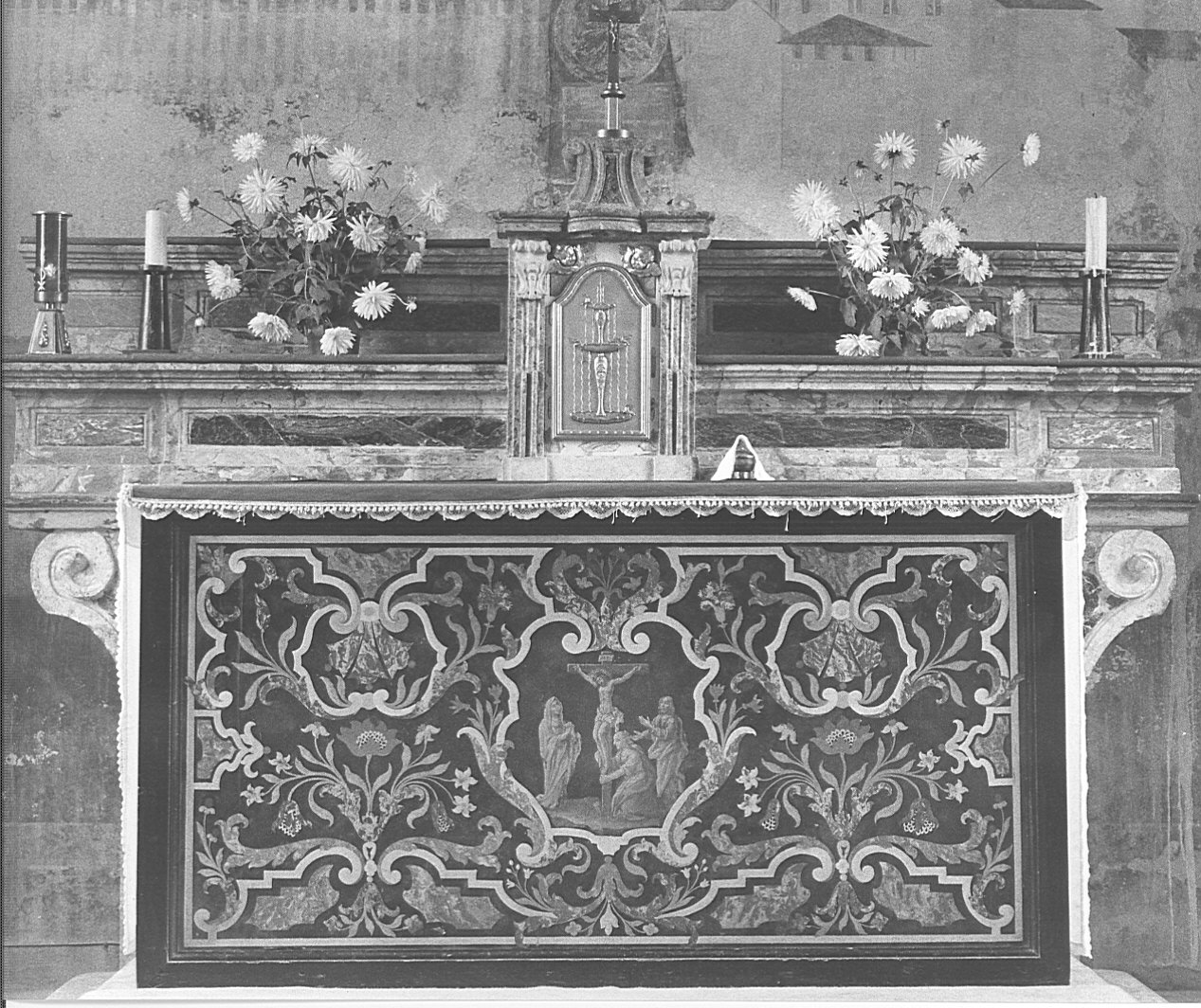 altare maggiore, opera isolata - bottega lombarda (fine/inizio secc. XVII/ XVIII)