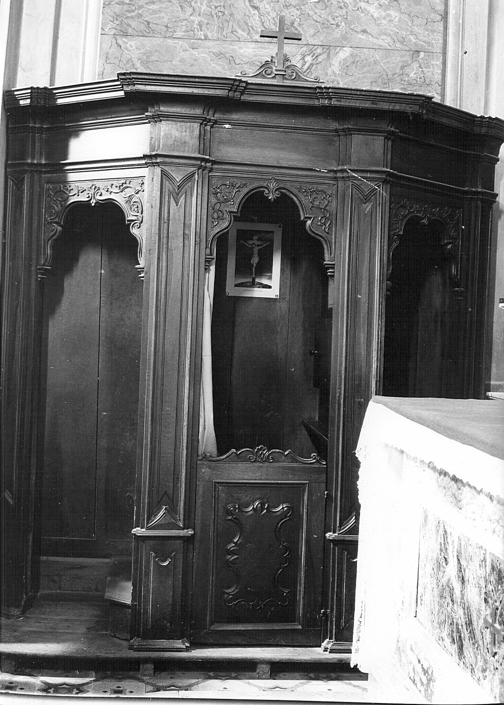 confessionale - bottega lombarda (sec. XVIII)