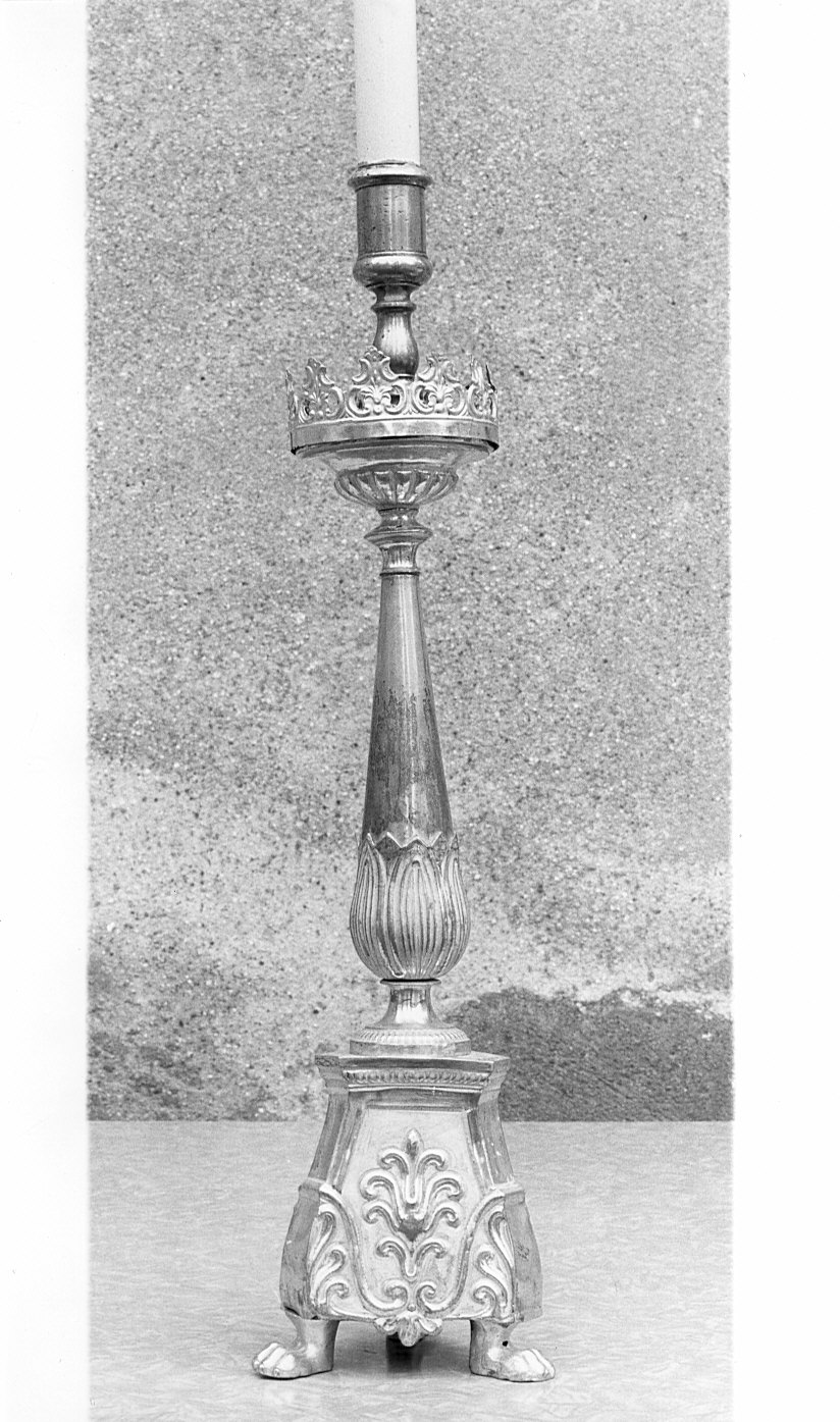 candeliere, coppia - bottega lombarda (sec. XIX)