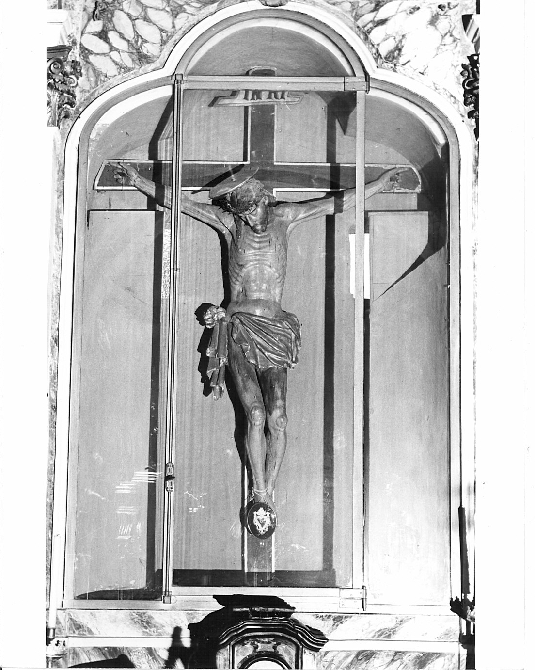 Cristo crocifisso (statua, opera isolata) - bottega lombarda (fine/inizio secc. XVII/ XVIII)