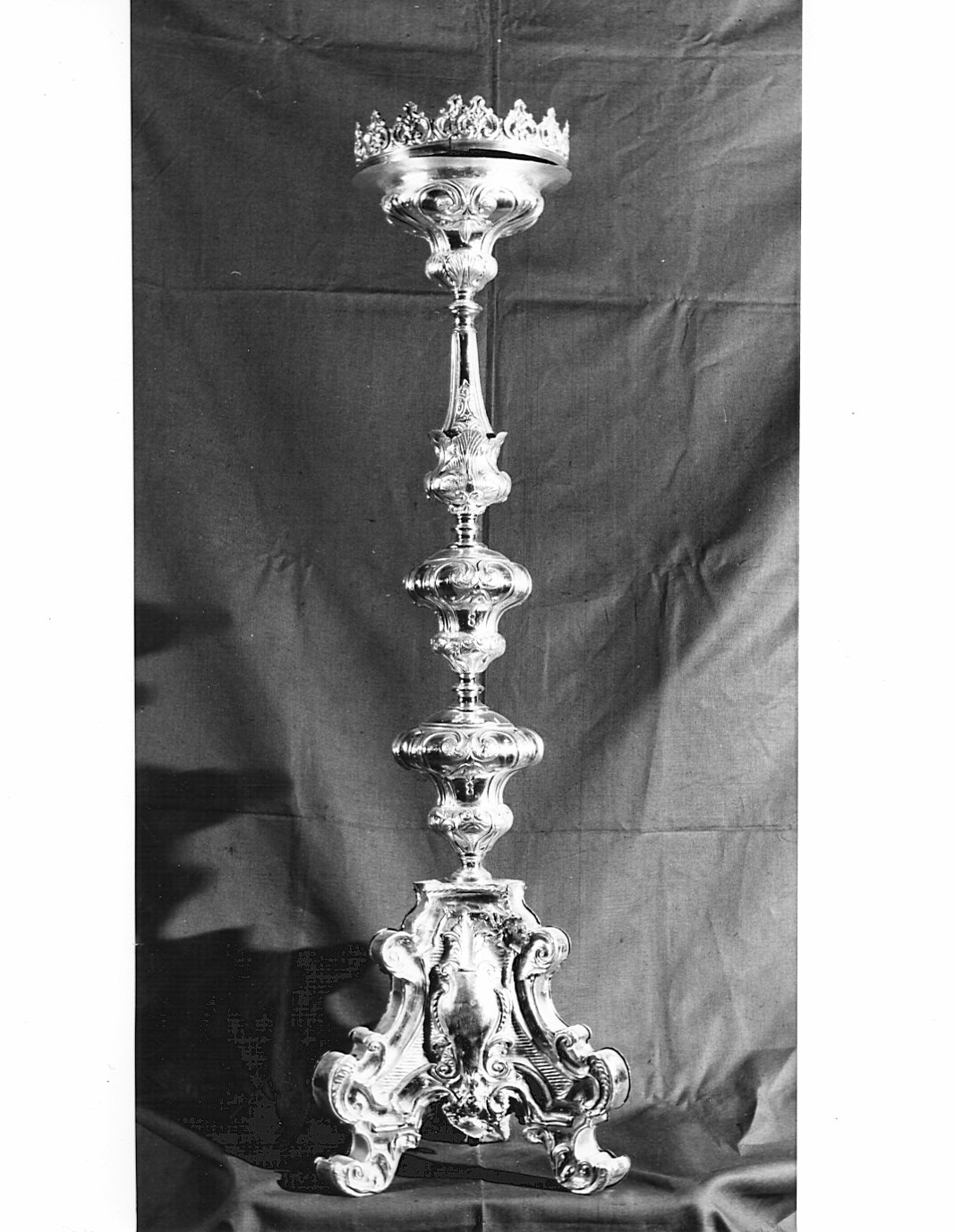 candeliere, serie - bottega lombarda (metà sec. XVIII)