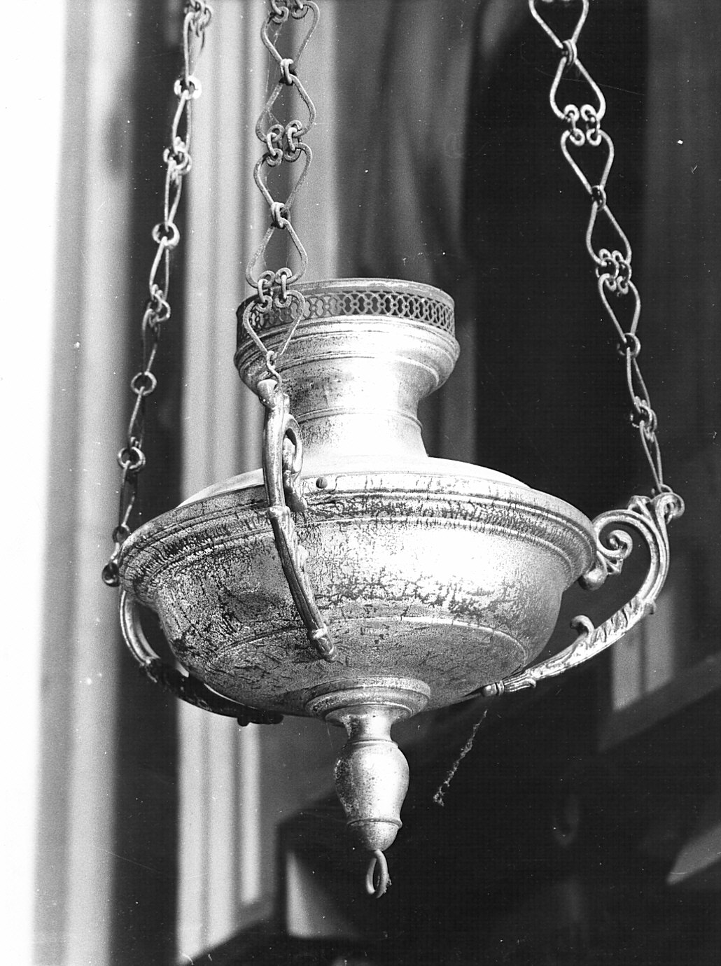 lampada pensile, coppia - bottega lombarda (sec. XIX)