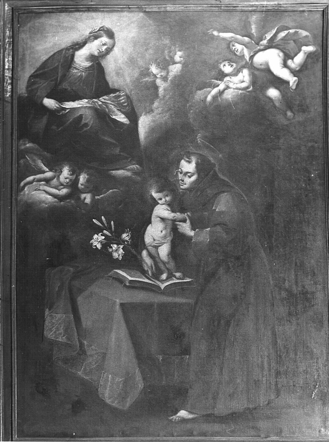 Madonna con Bambino e Sant'Antonio (dipinto) - ambito lombardo (secc. XVII/ XVIII)