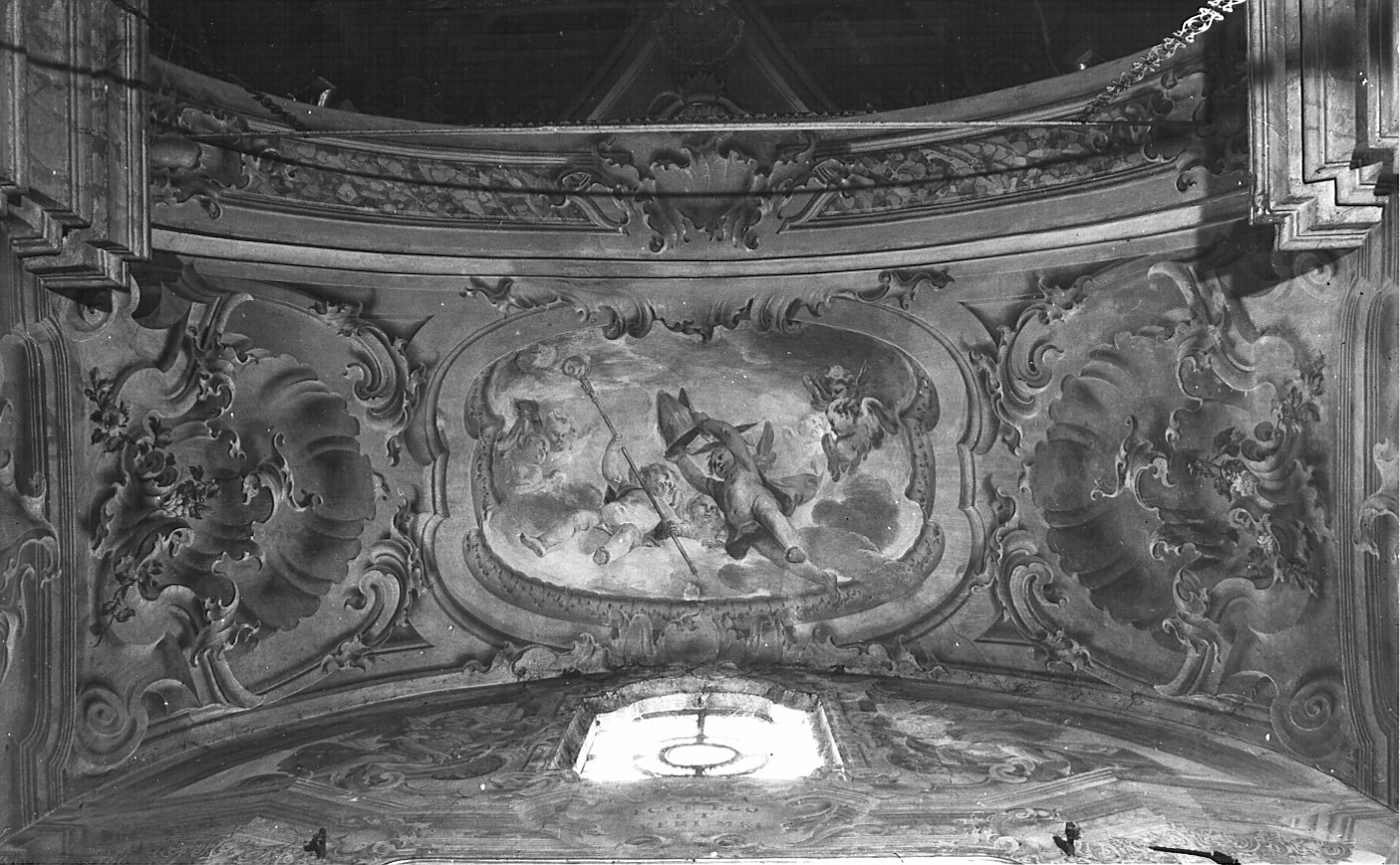 angeli e putti (dipinto murale) - ambito lombardo (sec. XVIII)