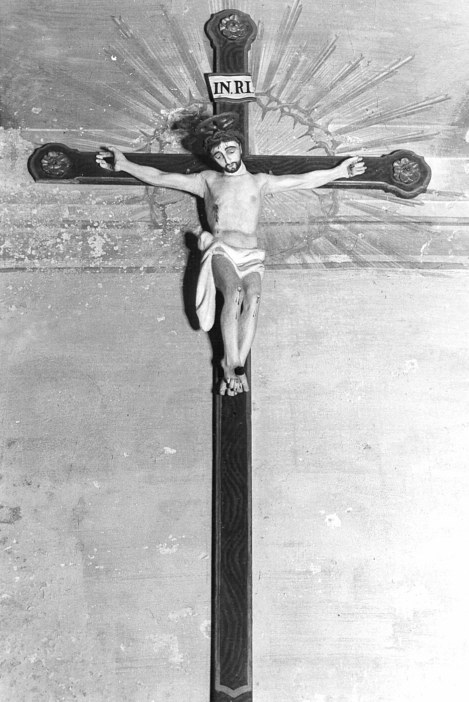crocifisso di sacrestia - bottega lombarda (sec. XVII, sec. XIX)