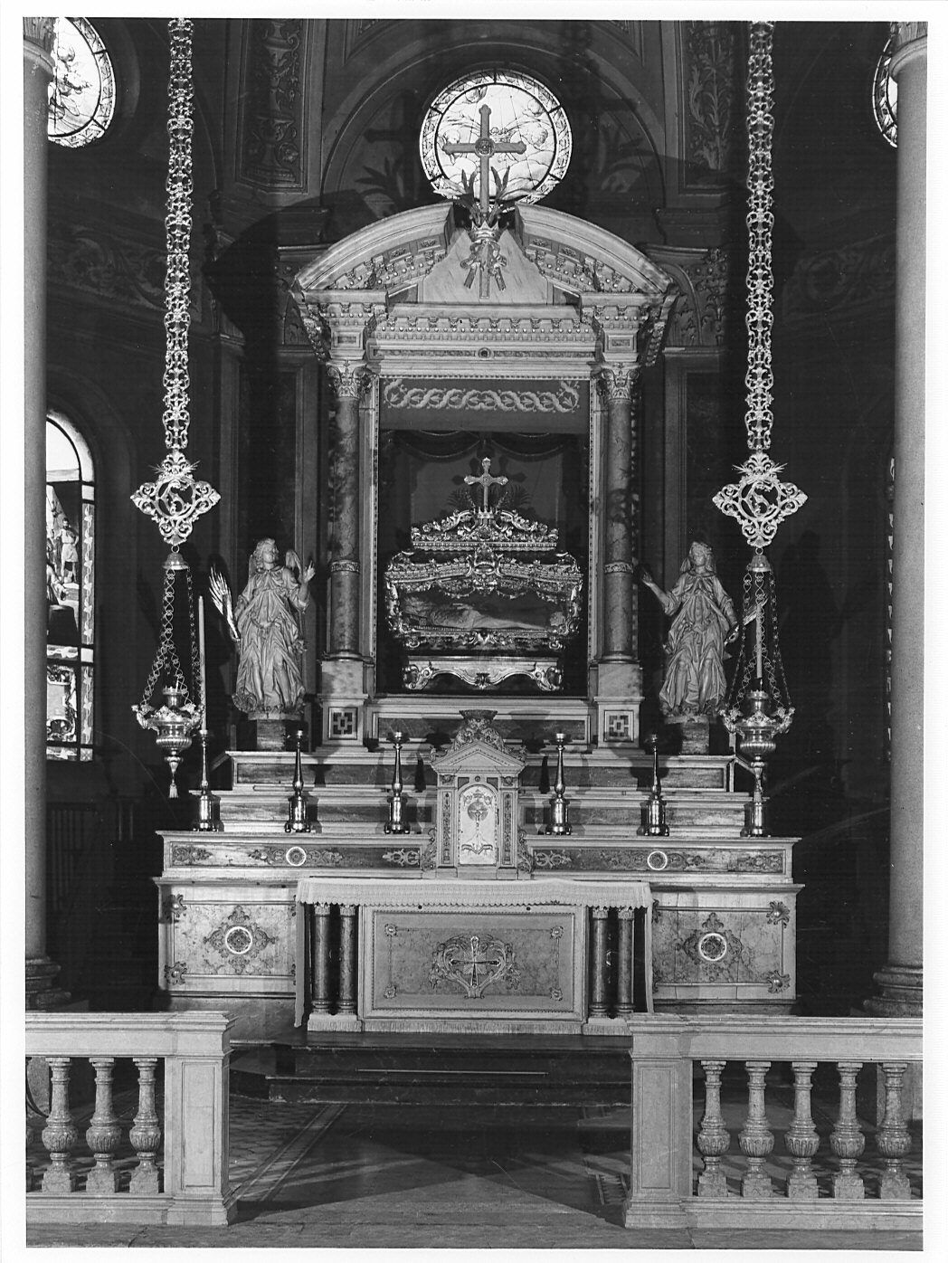 altare, complesso decorativo - bottega lombarda (fine/inizio secc. XIX/ XX)