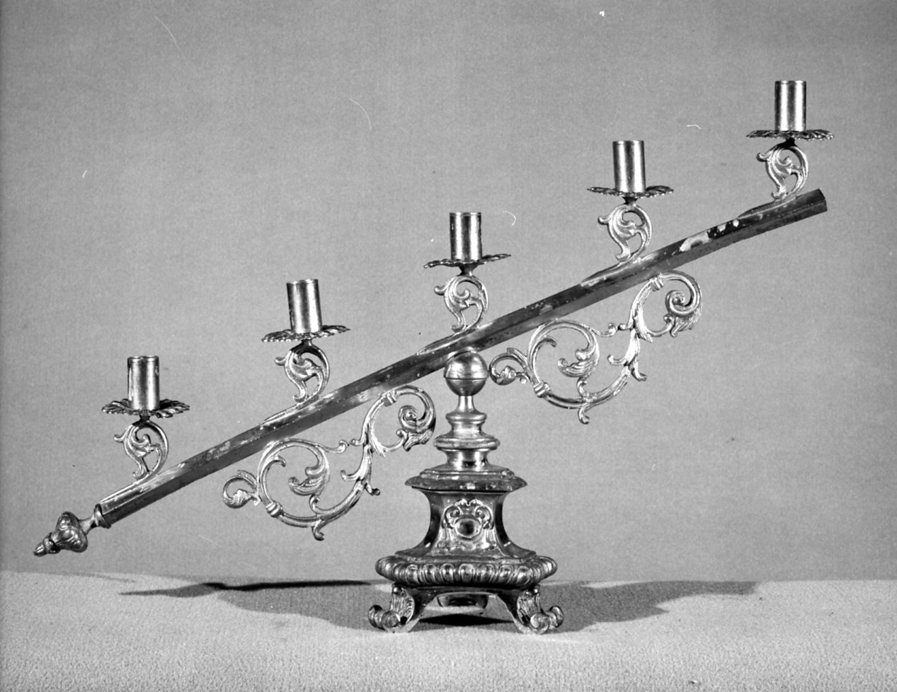 candelabro, coppia - bottega italiana (sec. XIX)