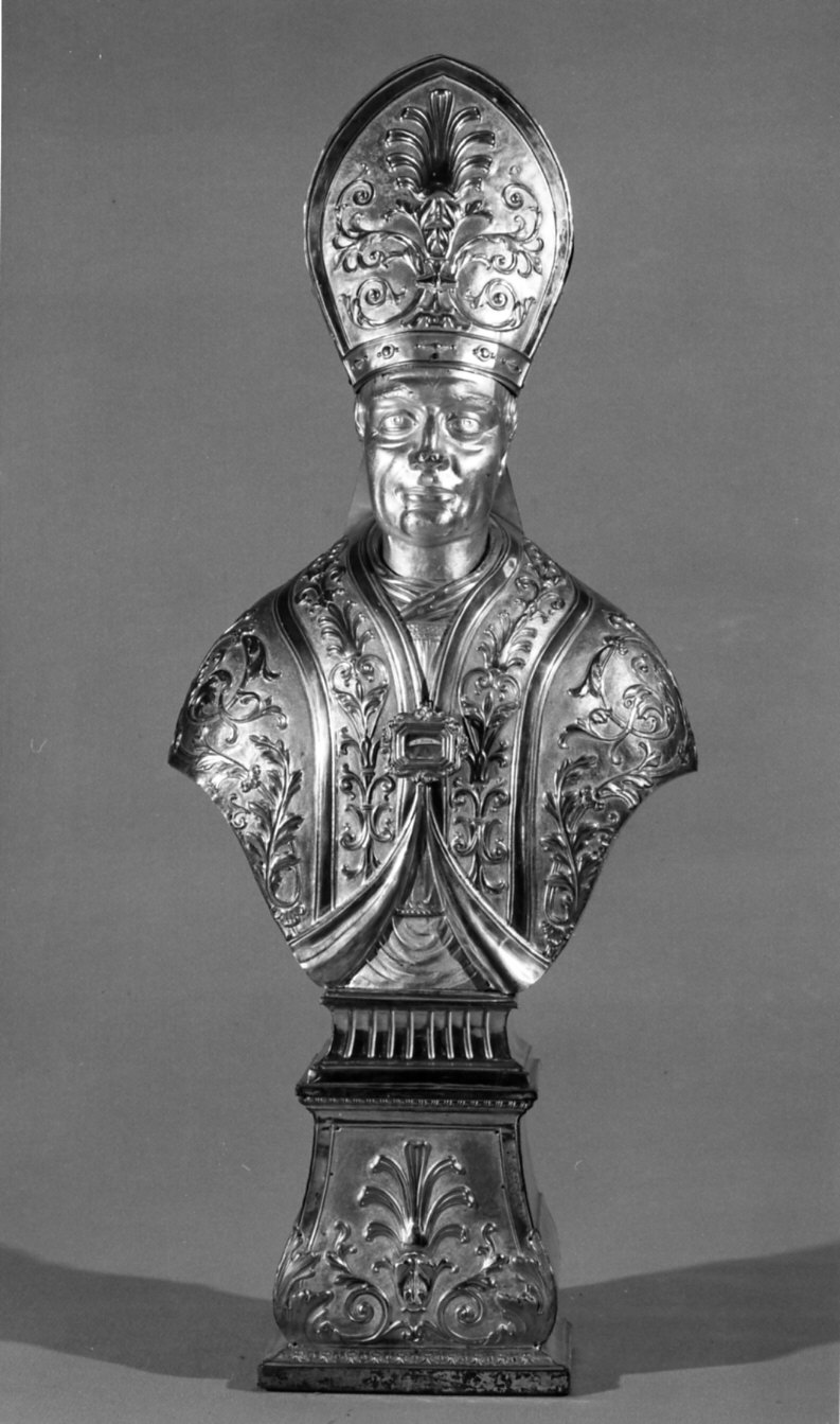 reliquiario - a busto, opera isolata - bottega lombarda (sec. XIX)