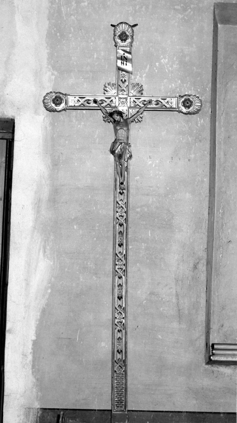 croce processionale, opera isolata - bottega italiana (sec. XIX)