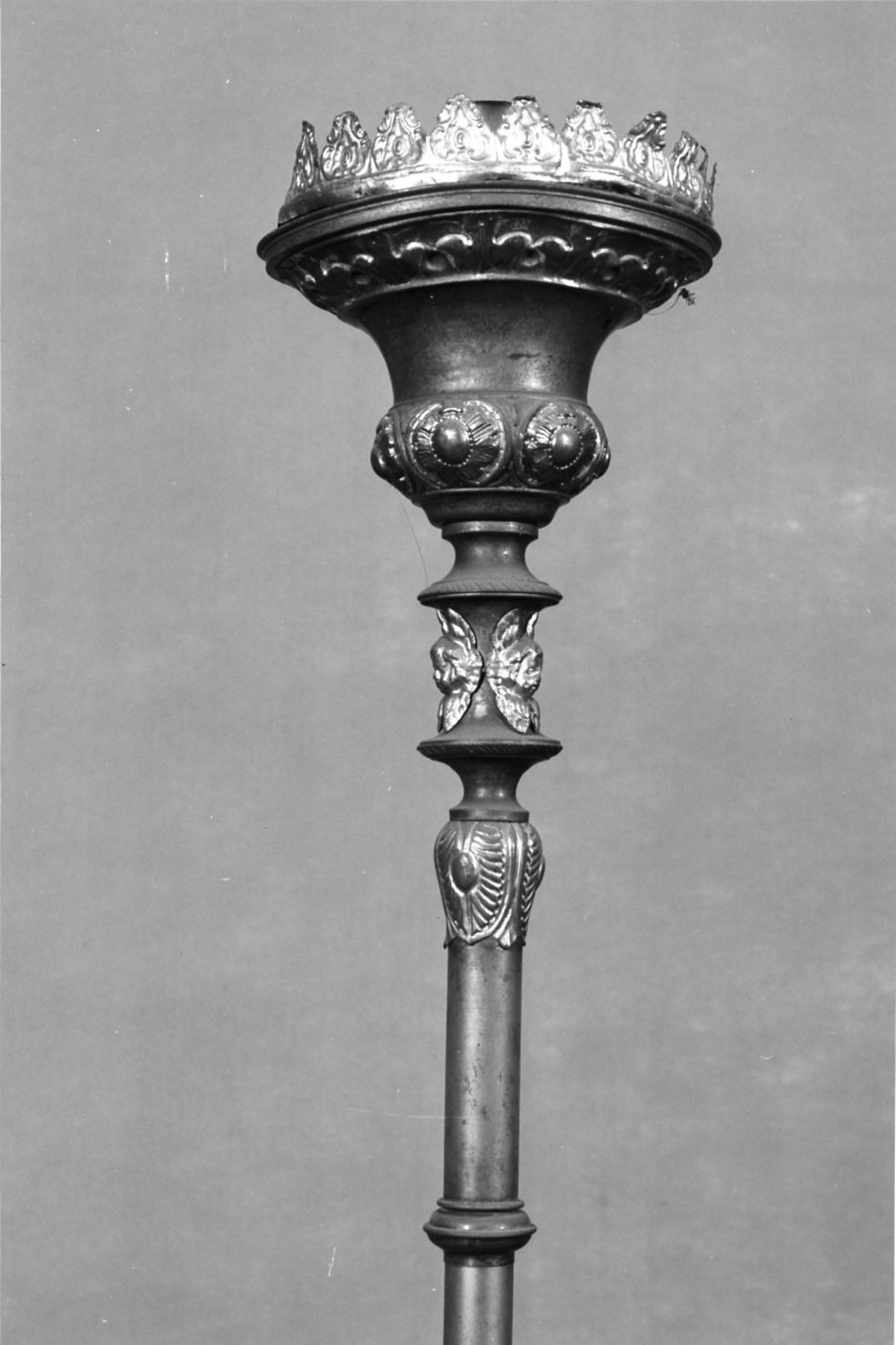 candelabro portatile, opera isolata - bottega italiana (sec. XIX)