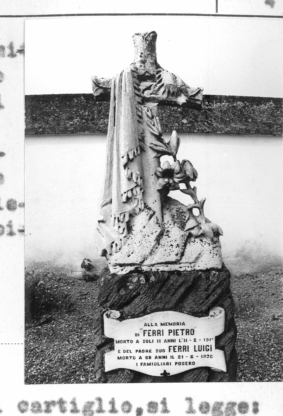 monumento funebre - bottega lombarda (prima metà sec. XX)