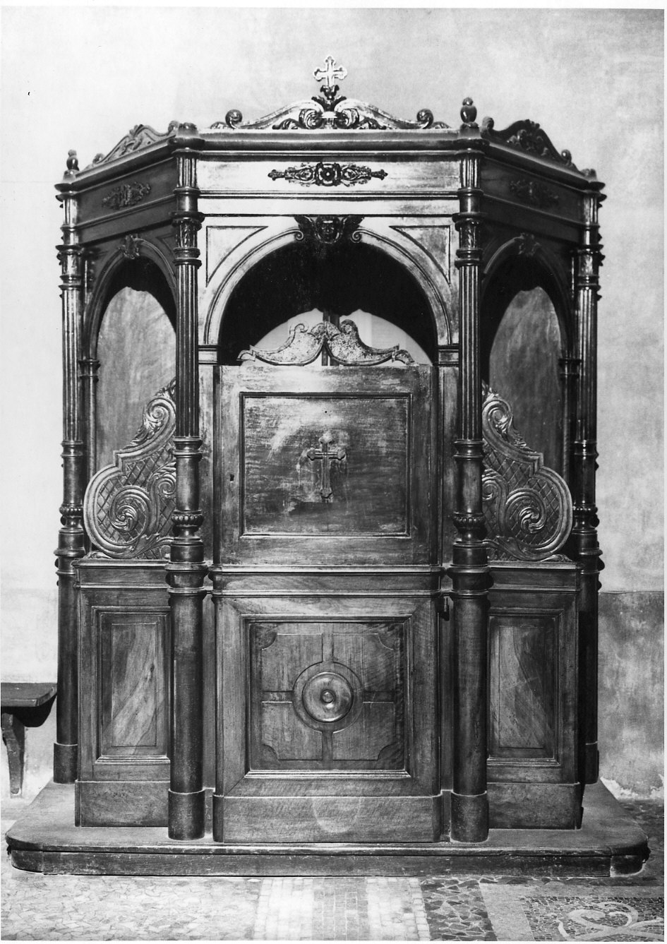 confessionale, coppia - bottega lombarda (fine sec. XIX)