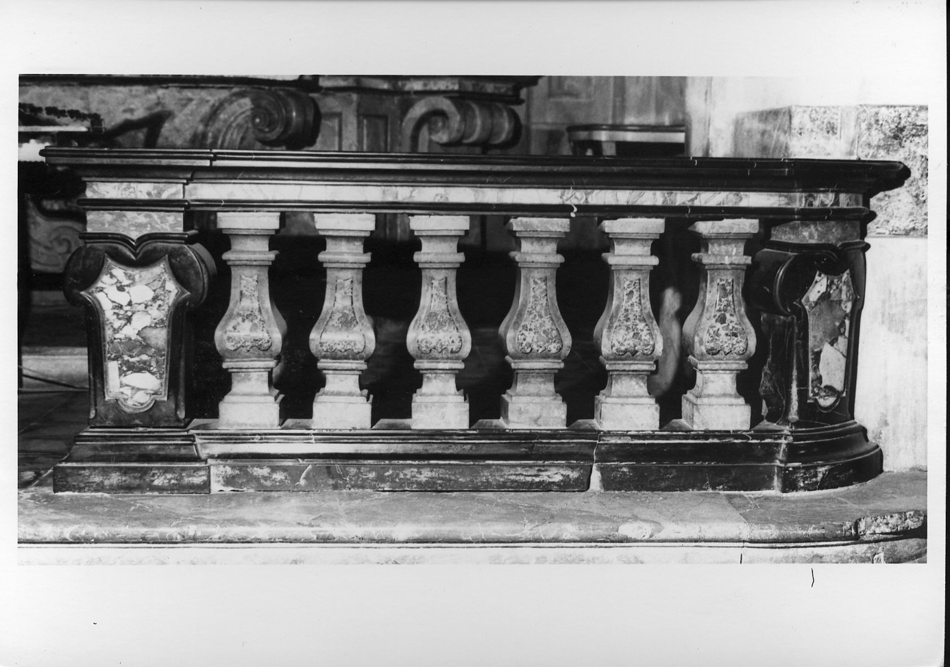 balaustrata, opera isolata - bottega lombarda (prima metà sec. XVIII)