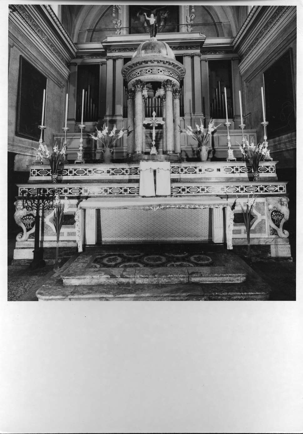 altare maggiore, complesso decorativo - bottega lombarda (sec. XIX)