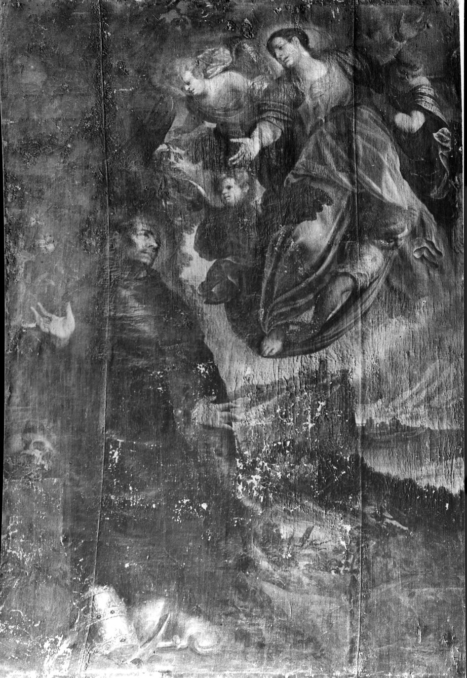 Apparizione della Vergine a San Filippo Benizi (dipinto, opera isolata) di Scalani Jacopo (sec. XVII)