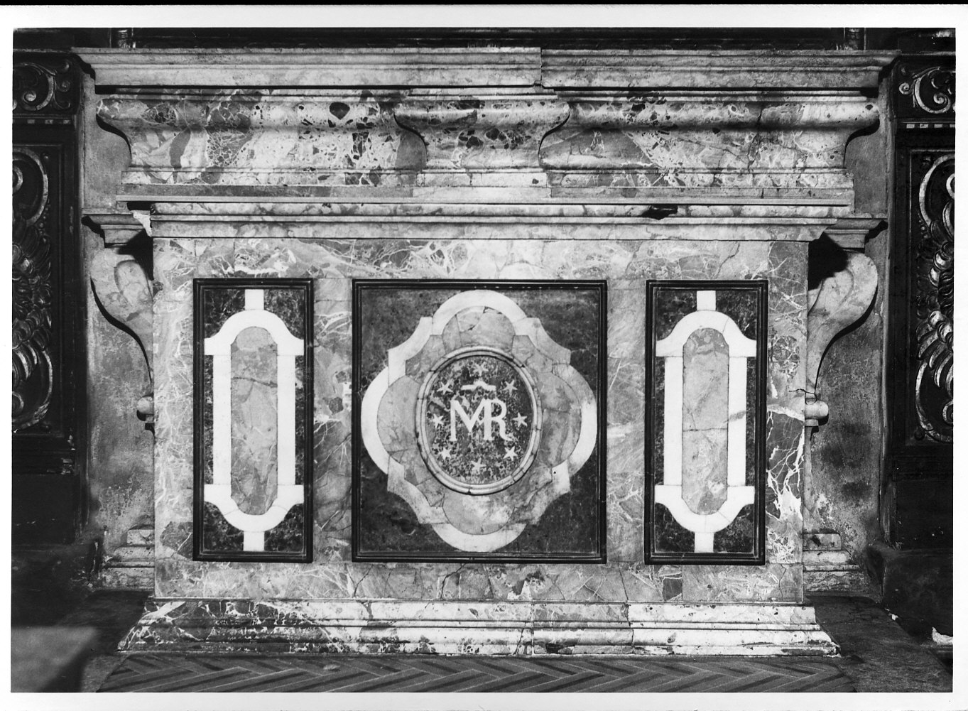 mensa d'altare, opera isolata - bottega lombarda (sec. XVII)