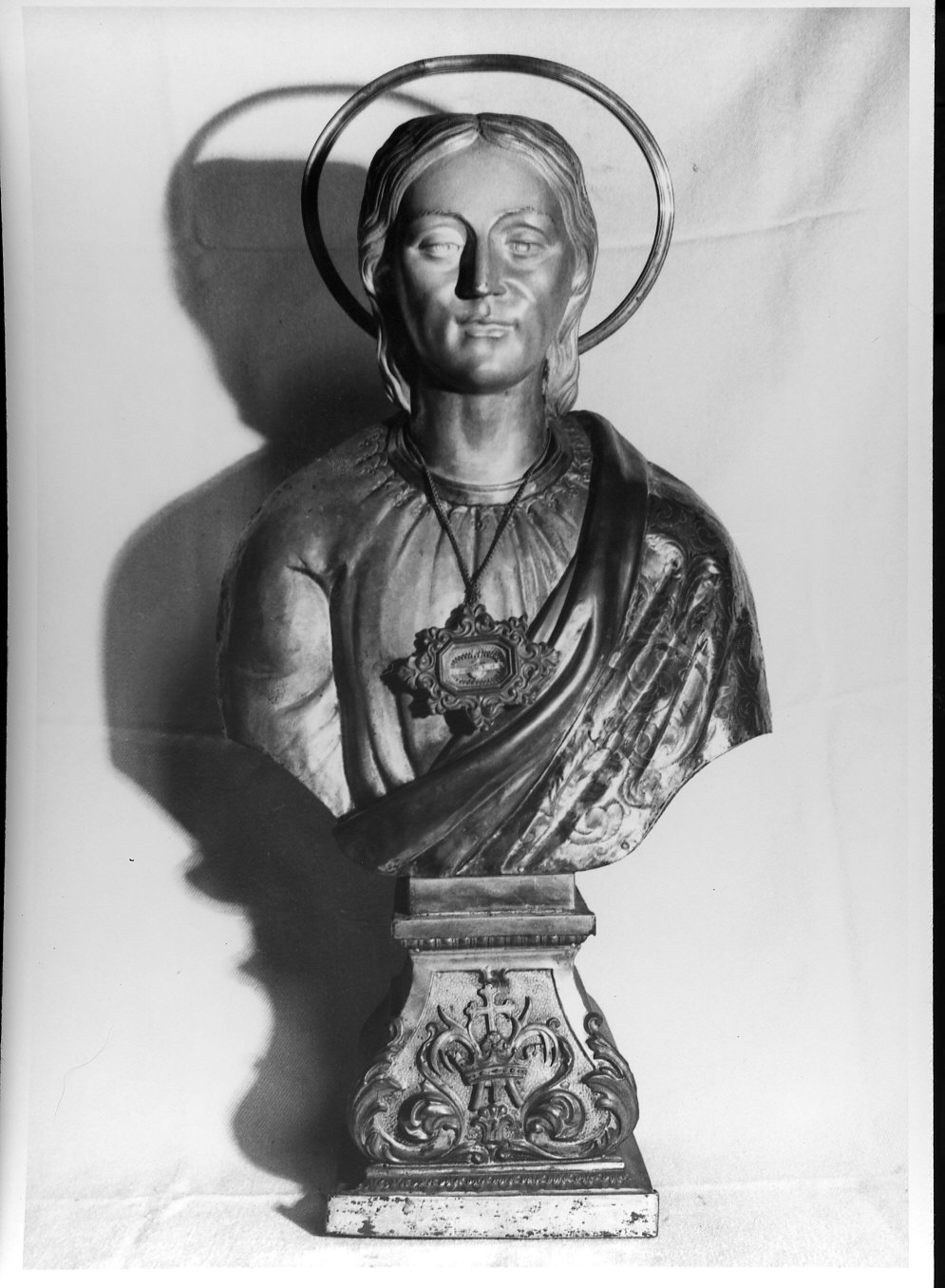 Santa Beatrice (reliquiario - a busto, opera isolata) - bottega lombarda (fine sec. XIX)