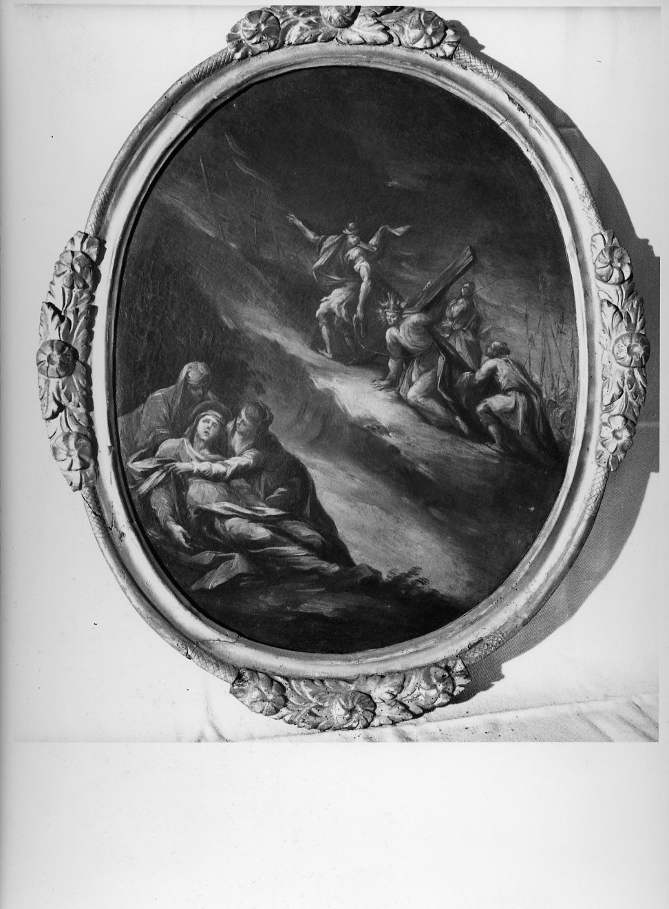 salita di Cristo al monte Calvario (dipinto, opera isolata) - ambito lombardo (sec. XVIII)