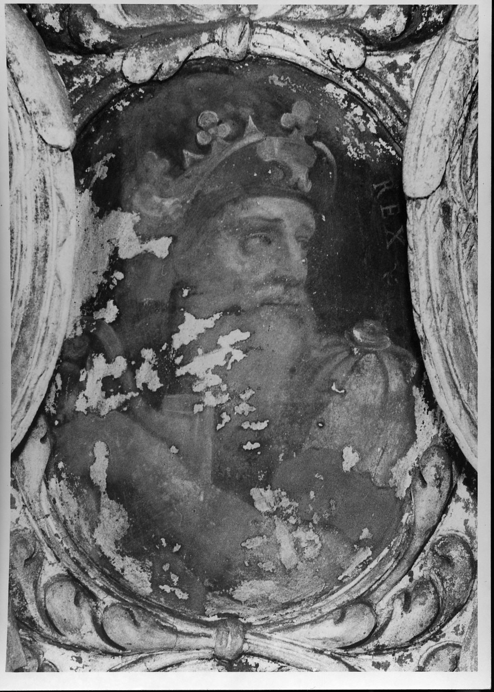 re d'Israele (dipinto murale, opera isolata) - ambito lombardo (sec. XVII)