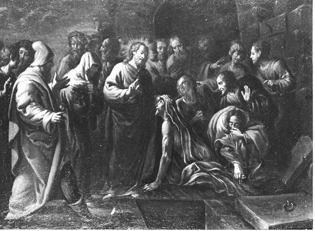 resurrezione di Lazzaro (dipinto, opera isolata) - ambito lombardo (sec. XVIII)