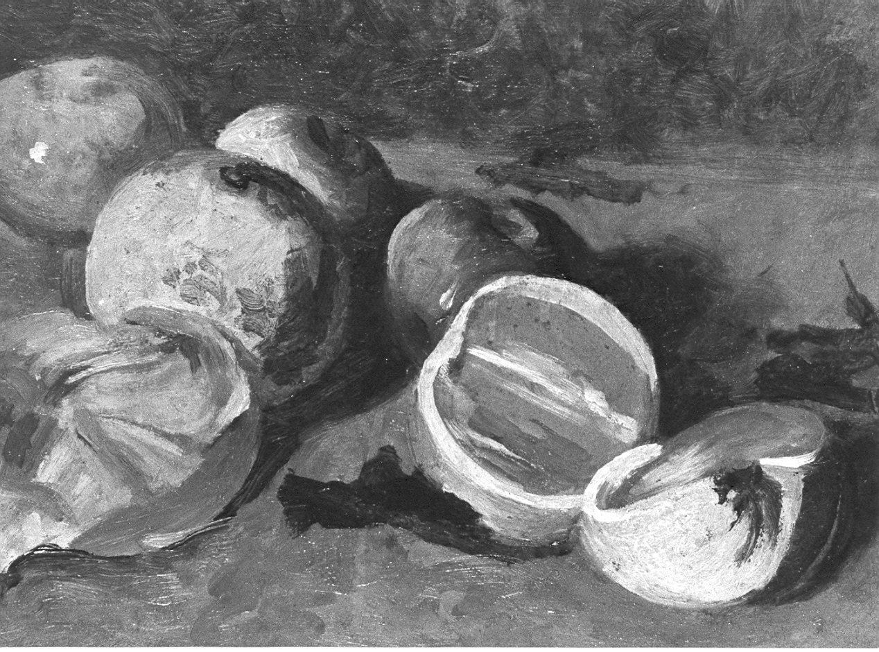 natura morta con frutti (dipinto, opera isolata) - ambito lecchese (sec. XX)