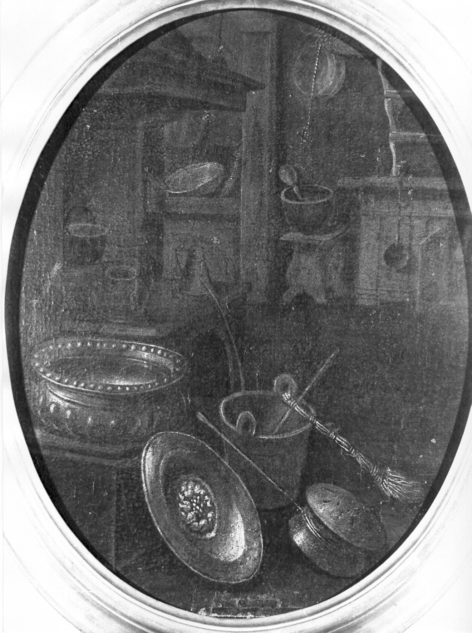 natura morta con rami (dipinto, opera isolata) - ambito lombardo (secc. XVII/ XVIII)