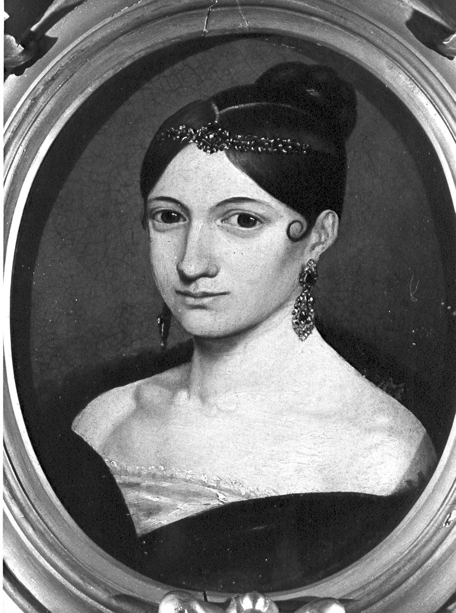 Ritratto di signora (dipinto, opera isolata) - ambito lombardo (sec. XIX)