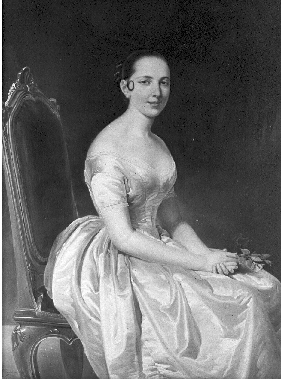 Ritratto di Clementina Martelli Grillo (dipinto, opera isolata) di Luchini Pietro Antonio (sec. XIX)
