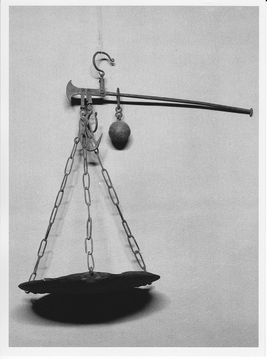 stadera a piatto - bottega (sec. XIX)