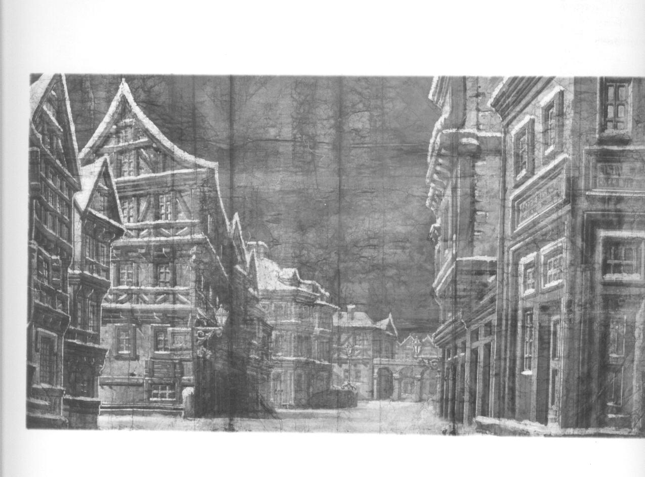 nevicata (fondale) - ambito (sec. XIX fine)