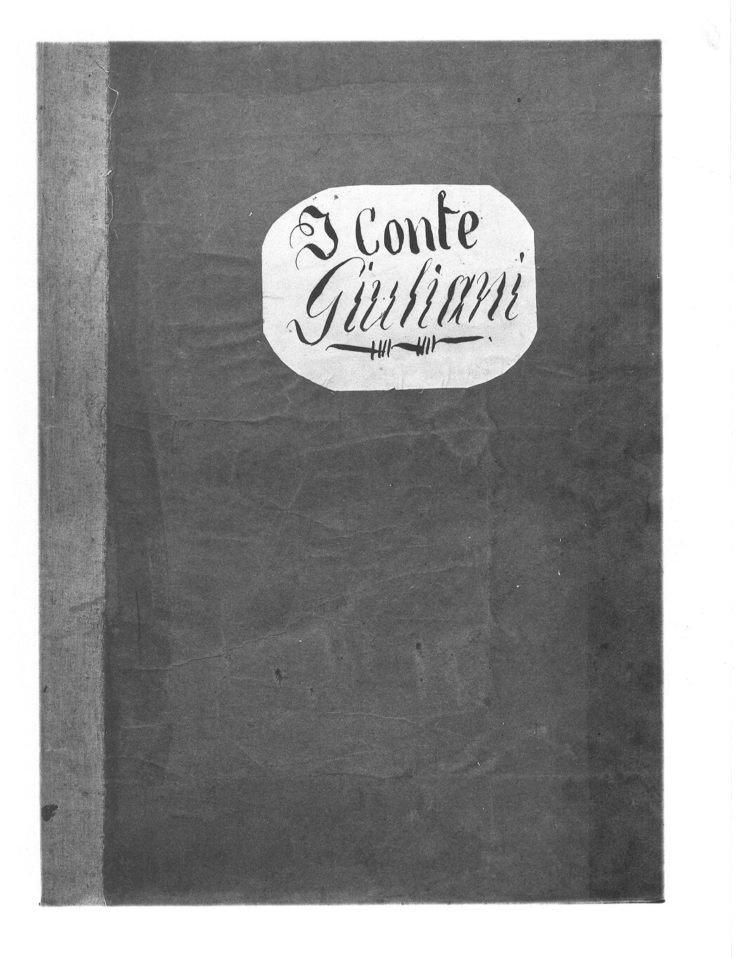 copertina di copione (copertina) - bottega (sec. XIX metà)