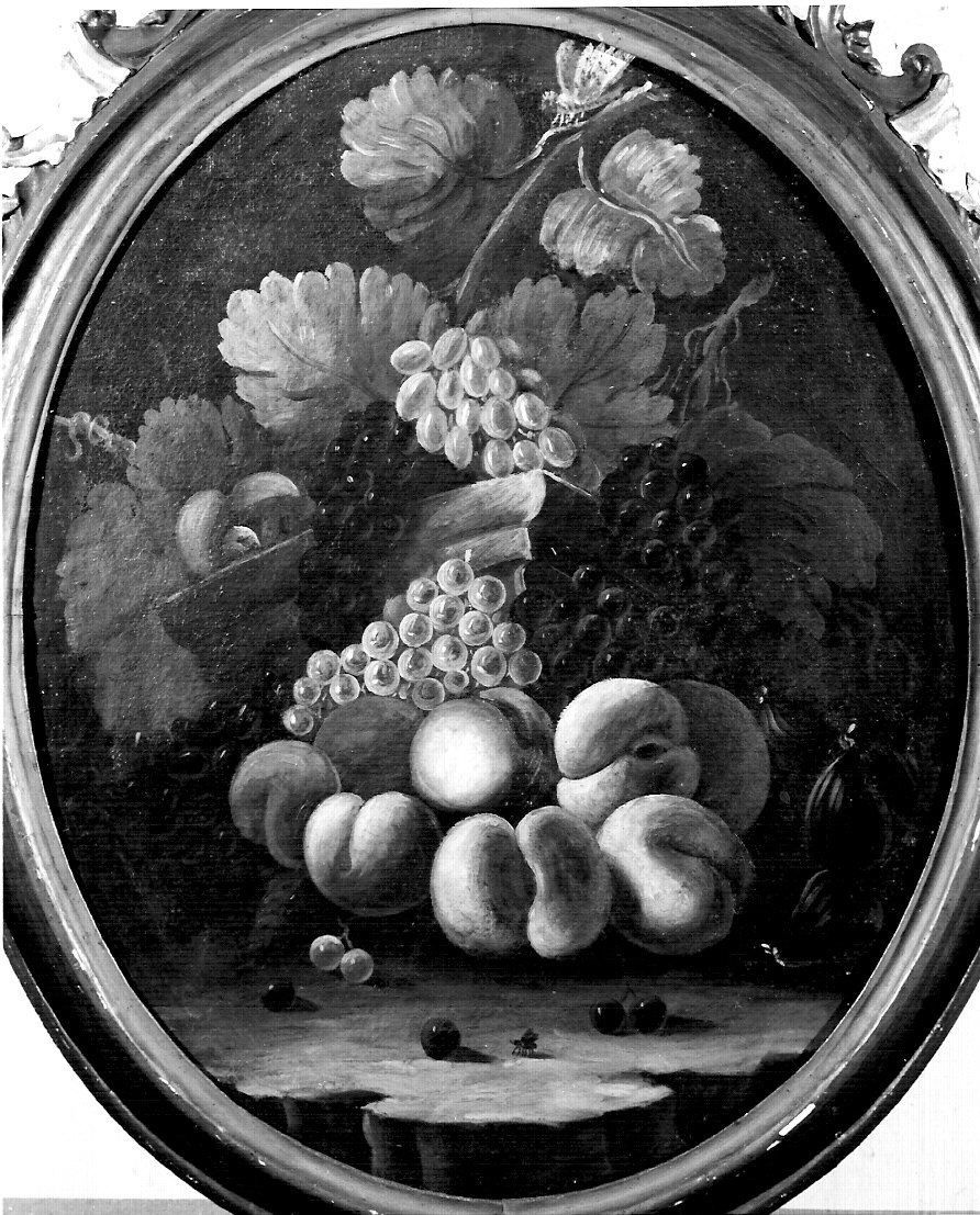 natura morta con frutta (dipinto, opera isolata) - ambito lombardo (fine/inizio secc. XVIII/ XIX)