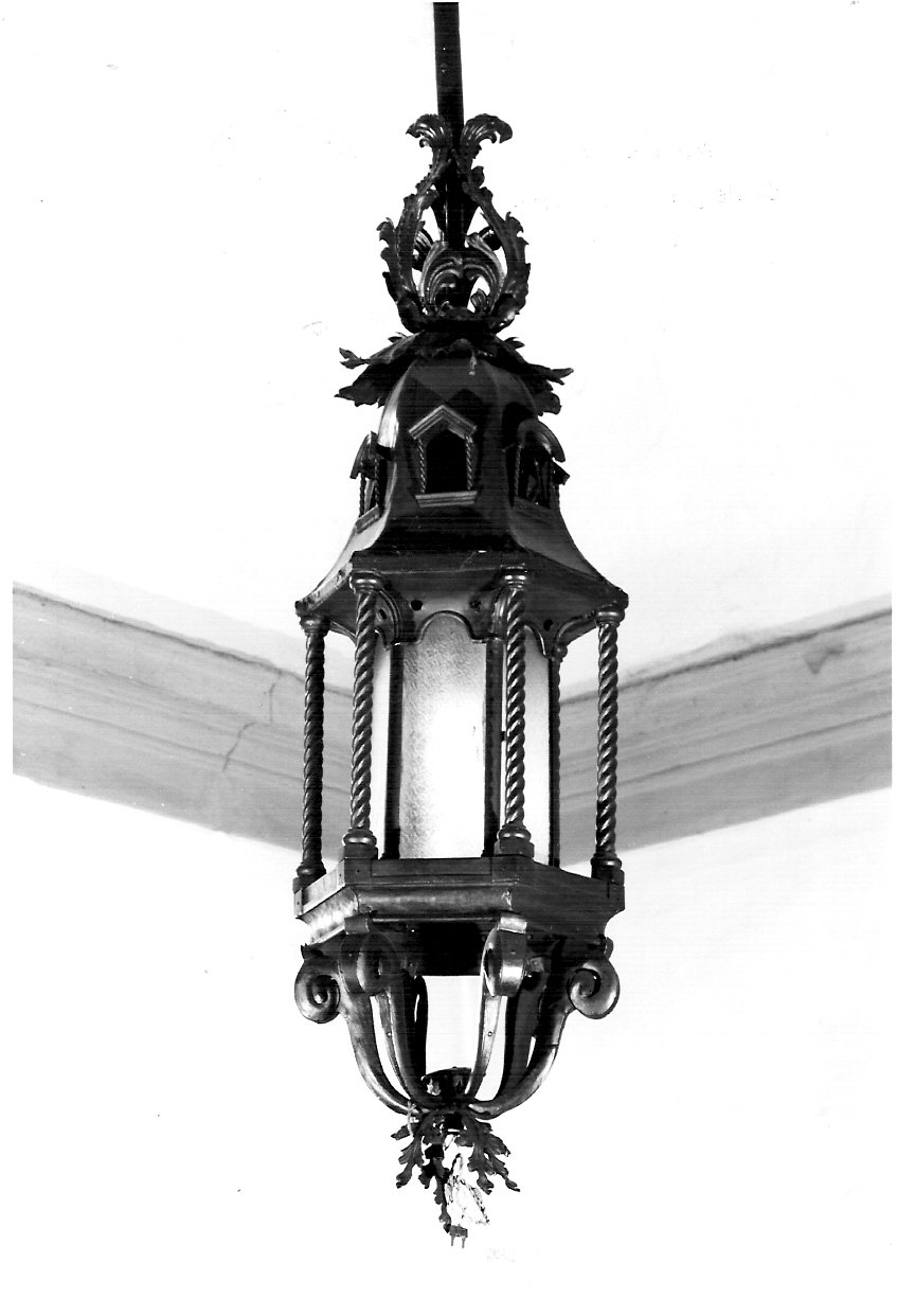 lucerna - pensile, opera isolata - bottega lombarda (fine sec. XIX)