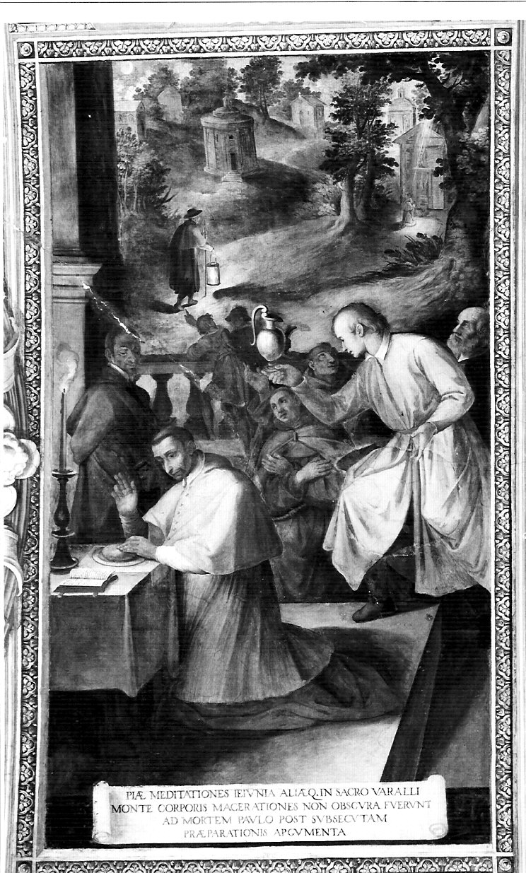 il pellegrinaggio di San Carlo al Sacro Monte di Varallo (dipinto, elemento d'insieme) di Nebbia Cesare (sec. XVII)