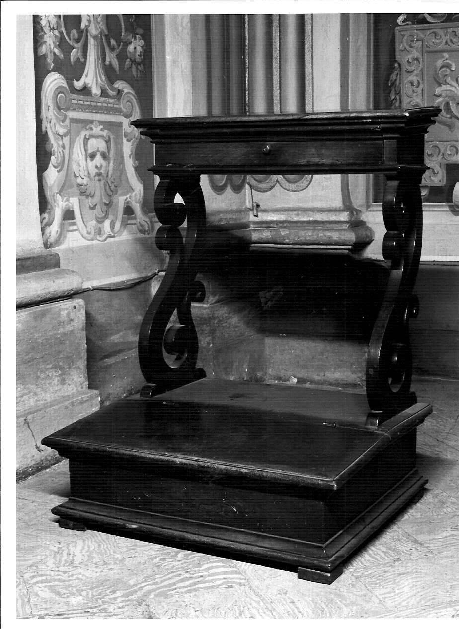 inginocchiatoio, serie - bottega lombarda (seconda metà sec. XVIII)