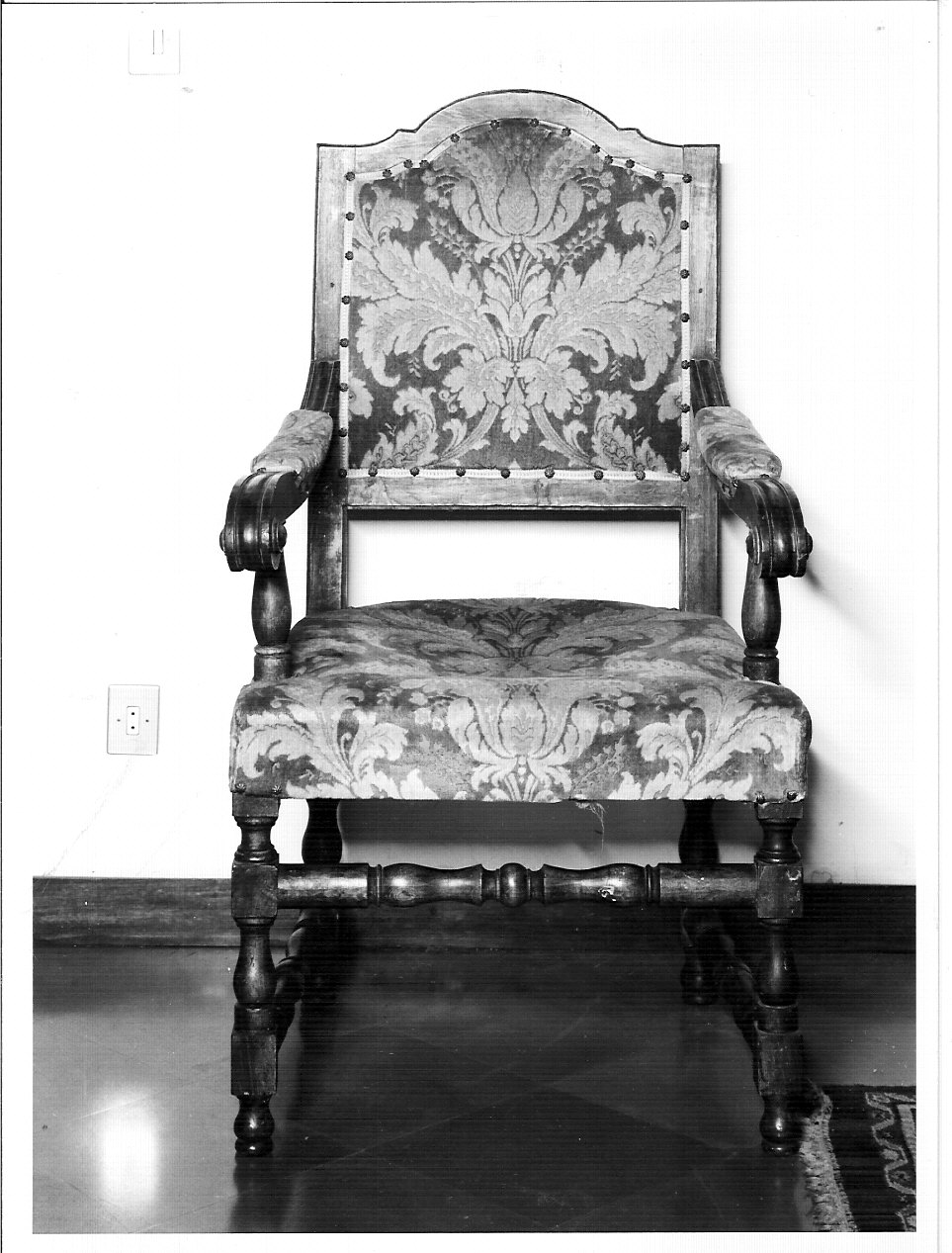 poltrona, opera isolata - bottega lombarda (sec. XVII)