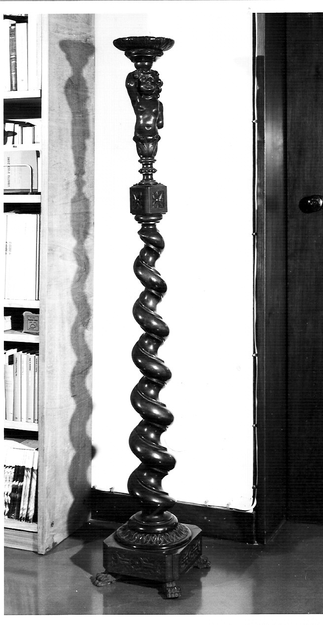 portalampada, opera isolata - bottega lombarda (sec. XIX)