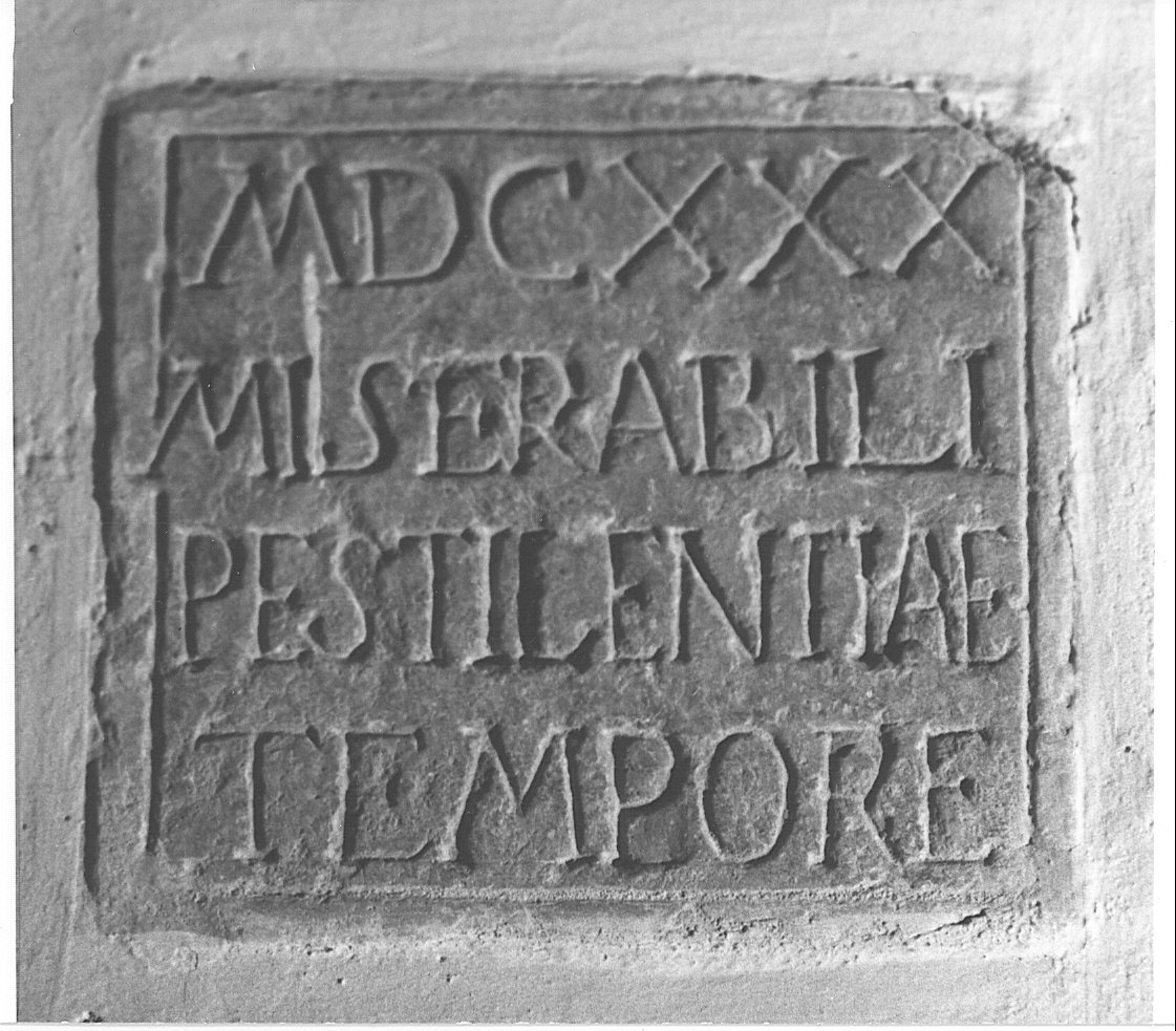 lapide, opera isolata - bottega lombarda (sec. XVII)