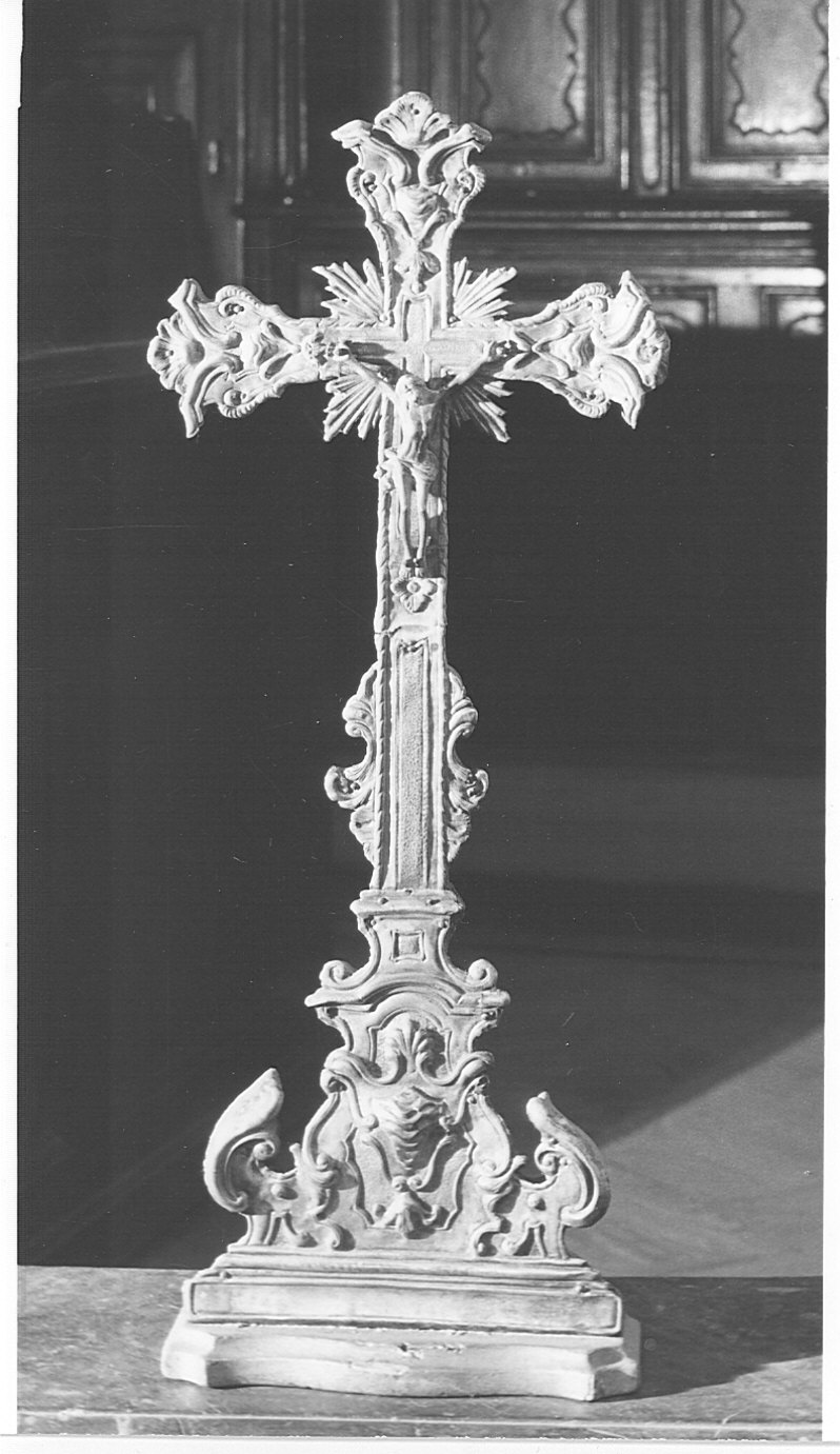 croce d'altare, opera isolata - bottega lombarda (sec. XVIII)