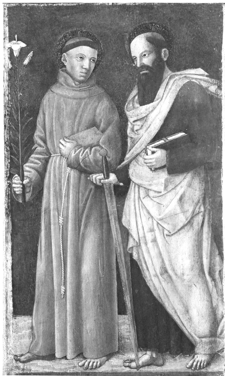 Sant'Antonio da Padova e San Paolo (dipinto, opera isolata) - ambito lombardo (sec. XV)