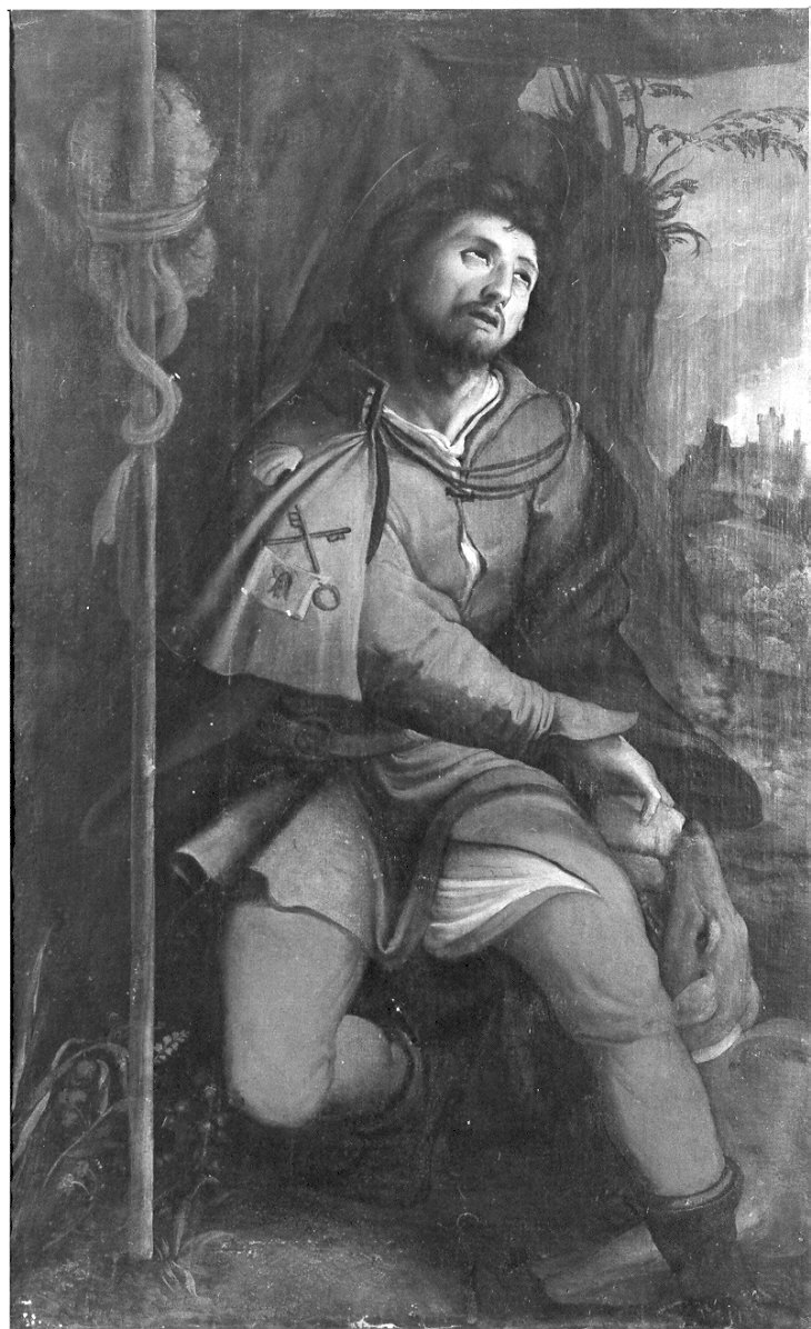San Rocco (dipinto, opera isolata) - ambito cremonese (metà sec. XVI)