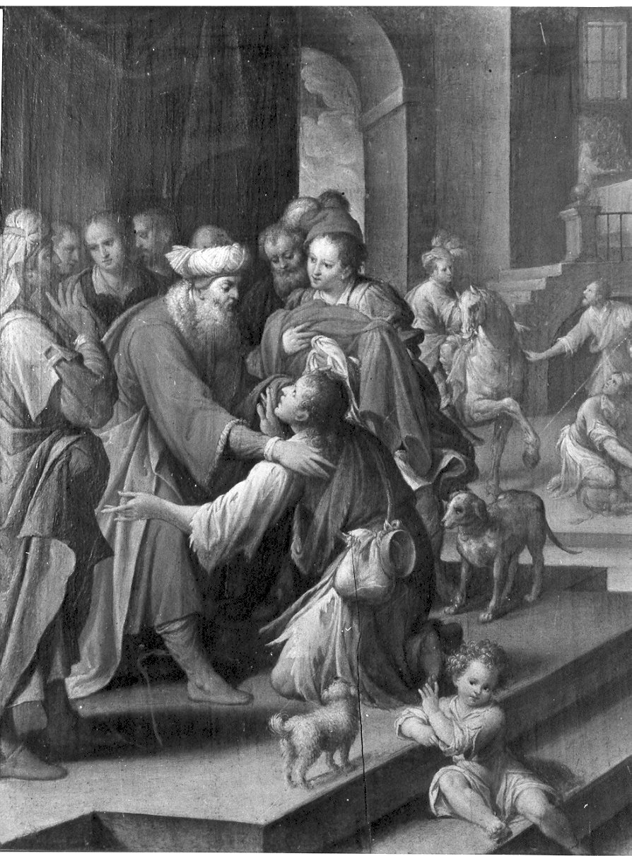 ritorno del figliol prodigo (dipinto, opera isolata) di Procaccini Camillo (sec. XVI)