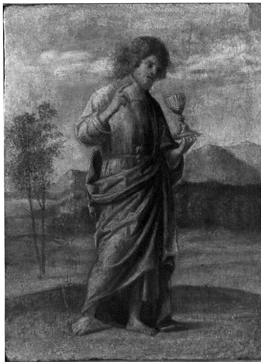 Cristo redentore benedicente (dipinto, opera isolata) - ambito veneto (sec. XVI)